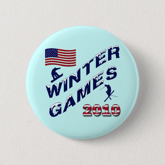 WINTER GAMES 2010 RONDE BUTTON 5,7 CM (Voorkant)