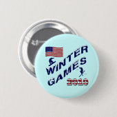WINTER GAMES 2010 RONDE BUTTON 5,7 CM (Voorkant /achterkant)