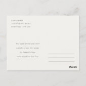 Winter Gans Kerst Merry Goosmas  Briefkaart (Achterkant)