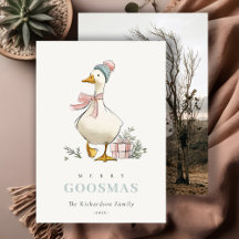 Winter Gans Kerst Merry Goosmas Foto