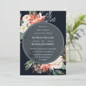 Winter Garden | Floral Wedding Kaart (Staand voorkant)