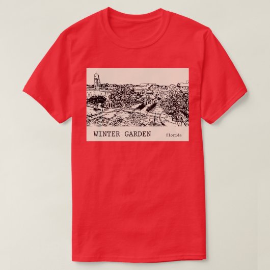 Winter Garden Florida Thirt 1 T-shirt (Design voorkant)