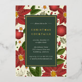 Winter Garden | Kerstcocktail Folie Uitnodiging (Voorkant)