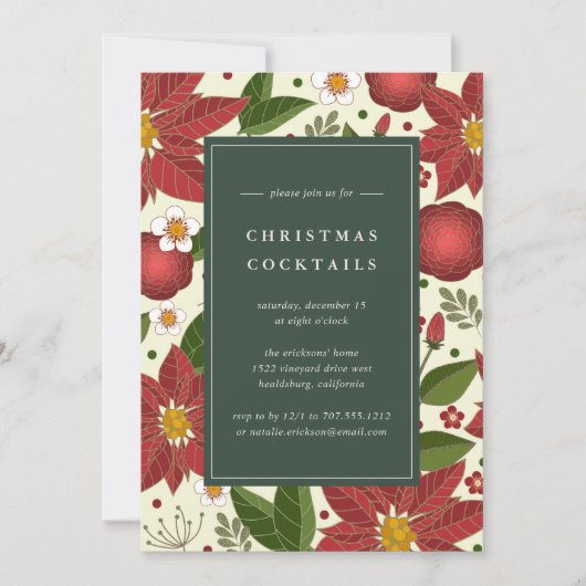 Winter Garden | Kerstcocktail Kaart (Voorkant)