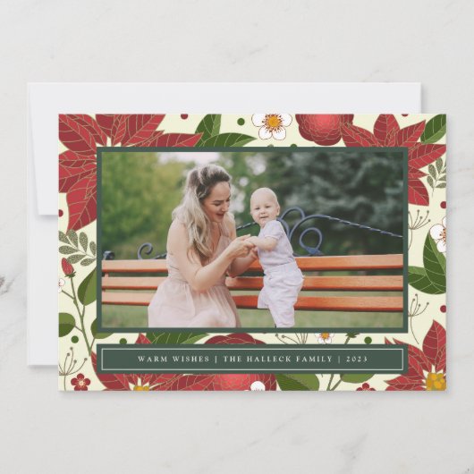 Winter Garden | Kerstfotokaart Feestdagenkaart (Voorkant)