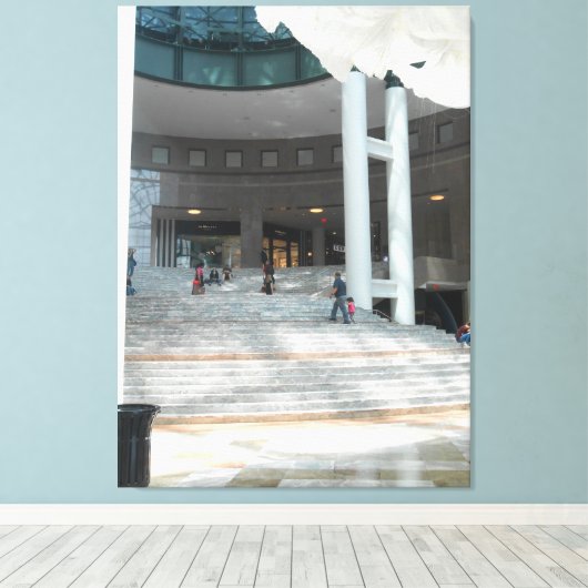 Winter Garden, New York Canvas Afdruk (Insitu (Houten vloer))