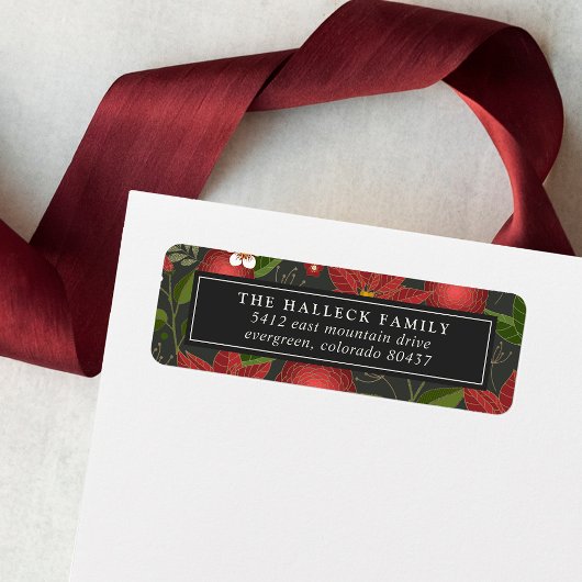 Winter Garden Return Address Label