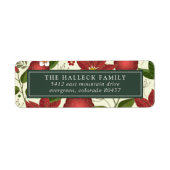 Winter Garden Return Address Label (Voorkant)