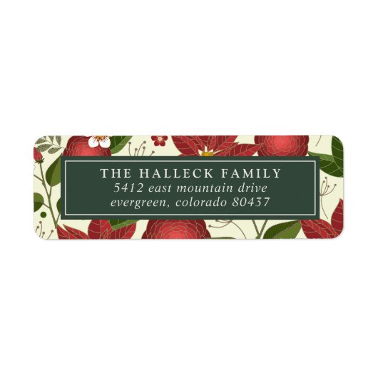Winter Garden Return Address Label (Voorkant)