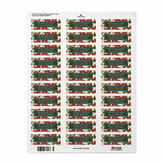 Winter Garden Return Address Label (Full Sheet)