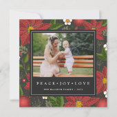 Winter Garden | Square Holiday Photo Card Feestdagenkaart (Voorkant)