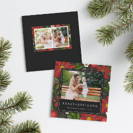 Winter Garden | Square Holiday Photo Card Feestdagenkaart