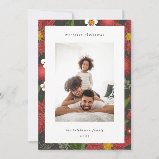 Winter Garden | Vakantieknopkaart Feestdagenkaart (Voorkant)