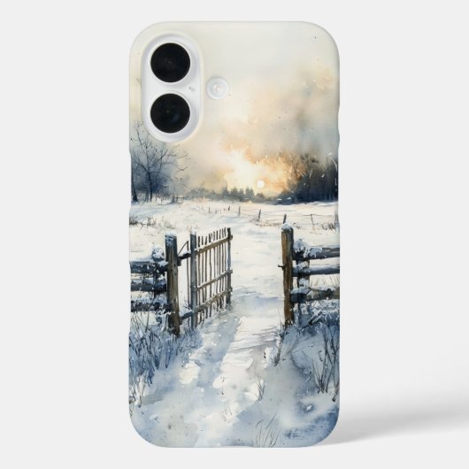Winter Gate at Sunrise Case-Mate iPhone Case (Achterkant)