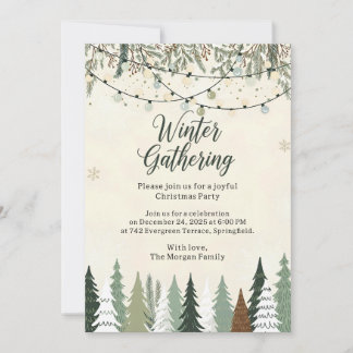 Winter Gathering Christmas Kaart