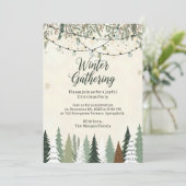 Winter Gathering Christmas Kaart (Staand voorkant)