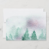 Winter gebladerte en dennenappel grens Nieuwjaar Feestdagenkaart (Achterkant)