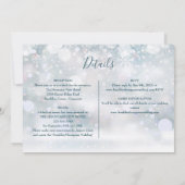 Winter gebladerte foto alles in een bruiloft kaart (Achterkant)