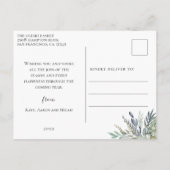 Winter gebladerte Kerstmis Fotocollage Feestdagenkaart (Achterkant)