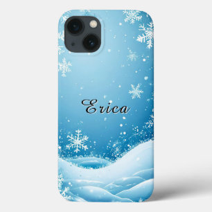 Winter gebladerte rondom de scène Case-Mate iPhone case
