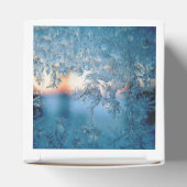 Winter Gebrandschilderd Glas Raam Bedankdoosjes (Bovenkant)