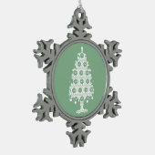 Winter Gebreid Kerstboom Ornament (Links)