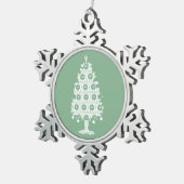 Winter Gebreid Kerstboom Ornament (Rechts)