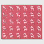 Winter gebreid Kerstmis Yule Bock Wrapping Papier (Vlak)