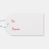 Winter gebreide kerst kous cadeau Labels Cadeaulabel (Achterkant Horizontaal)