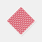 Winter gebreide kerst kous papier servetten (Hoek)
