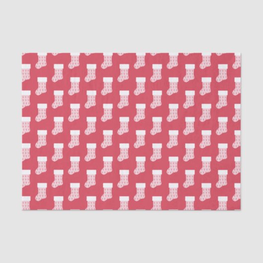 Winter gebreide kerst kous weefsel papier (Voorkant)