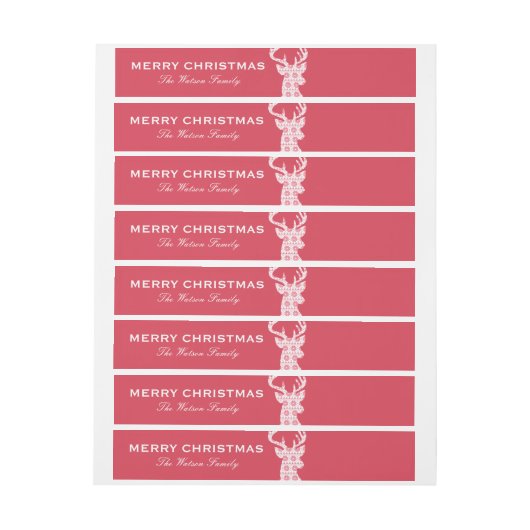 Winter gebreide kerst rendieren (Vel)