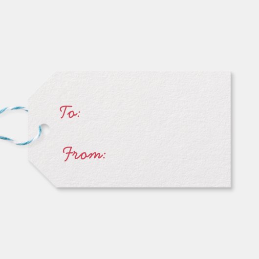 Winter gebreide kerst rendieren cadeau Labels Cadeaulabel (Achterkant Horizontaal)