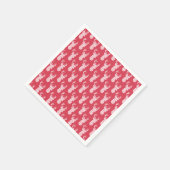 Winter gebreide kerst rendieren papier servetten (Hoek)