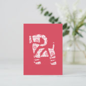 Winter gebreide kerst Yule Bock Briefkaart (Staand voorkant)