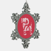Winter gebreide kerst Yule Bock Ornament (Links)
