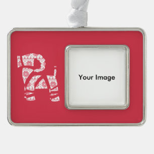 Winter gebreide kerst Yule Bock Ornament