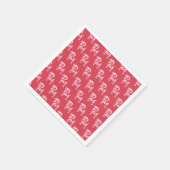 Winter gebreide kerst Yule Bock papier servetten (Hoek)