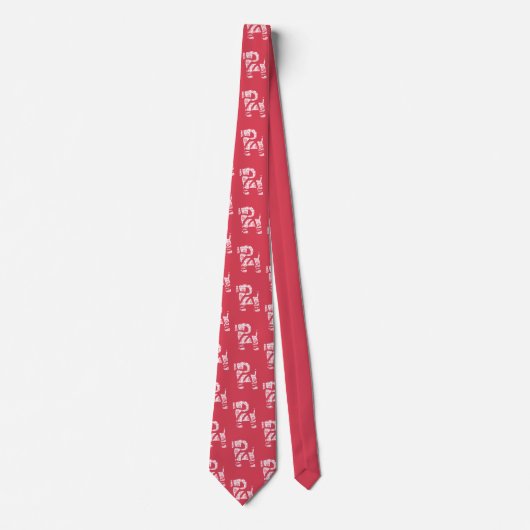 Winter gebreide kerst Yule Bock Stropdas (Voorkant)