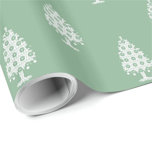 Winter gebreide kerstboom inpakpapier (Rol Hoek)