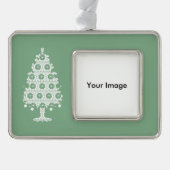 Winter gebreide kerstboom Ornament (Voorkant)