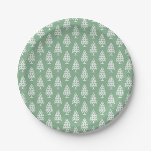 Winter gebreide kerstboom papier Bord (Voorkant)