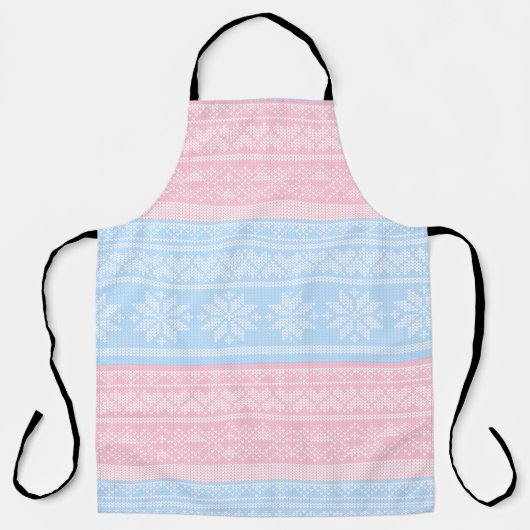 Winter Gebreide Kersttrui Kerstcadeau  Schort (Voorkant)