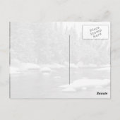 Winter Gedekte, zwarte en witte, mooie diepgevrore Briefkaart (Achterkant)