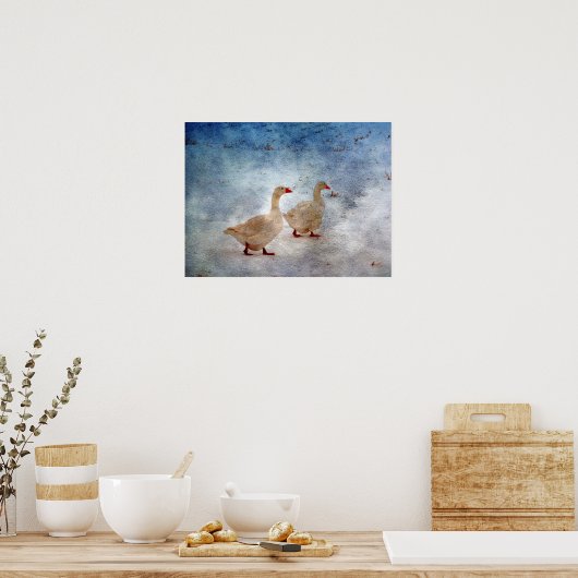Winter Geese Poster (Keuken)