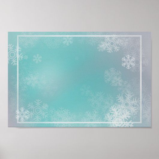 Winter geïnspireerd - Artistiek  Poster (Voorkant)