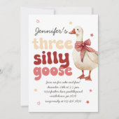 Winter Gekke Gans Kerstboog 3e Verjaardag Kaart (Voorkant)