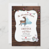 Winter Gender onthullend Uitnodigingsavontuur begi Kaart (Voorkant)