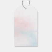 Winter Gender Reveal Dank u Label Cadeaulabel (Achterkant)