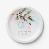 Winter Gender Reveal Paper Bord (Voorkant)